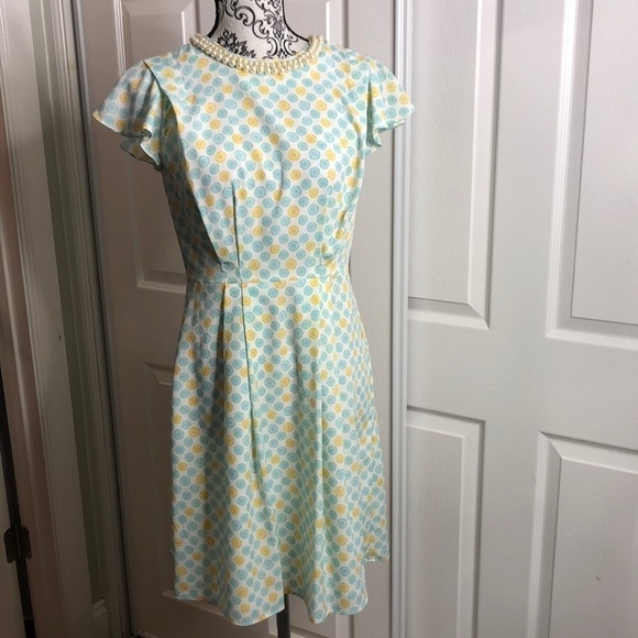 Jason Wu Target Dress Yellow Turquoise Beaded Dress 4 - Picture 1 of 6